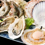 魚貝は、季節に合わせその時期に最良のものを選び、素材味を強く打ち出した料理でご提供しています。