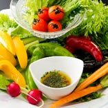 オーガニック野菜「農園サラダ」バーニャカウダ