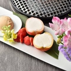 目で楽しむデザートもご用意