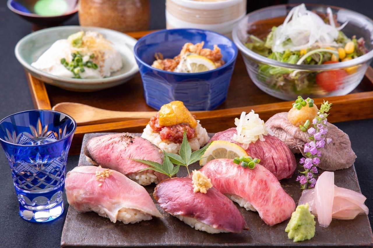 毎日限定食 こだわり肉寿司御膳2 750円の詳細 肉や 一ノ剱 久留米 居酒屋 ぐるなび
