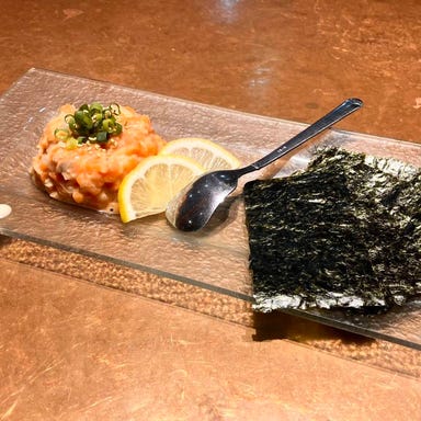 居酒屋 ROOF LESS_ネギ塩サーモンのなめろう風