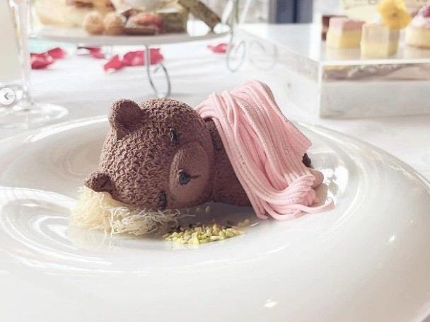 推しクマちゃん付Afternoon Tea☆3時間】季節スイーツ&カフェフリー