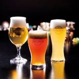 『プレミアム飲み放題』スタンダード飲み放題付コースに+1000円。浩養園地ビール3種も飲み放題となります。