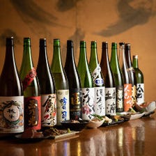 京都の地酒12種×創作和食に舌鼓