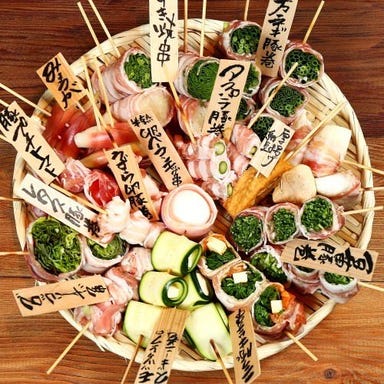 個室居酒屋 和ノ音わのね 海浜幕張店_朝採れ鮮魚と当店自慢の野菜串巻き