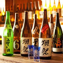 こだわりの日本酒の数々…