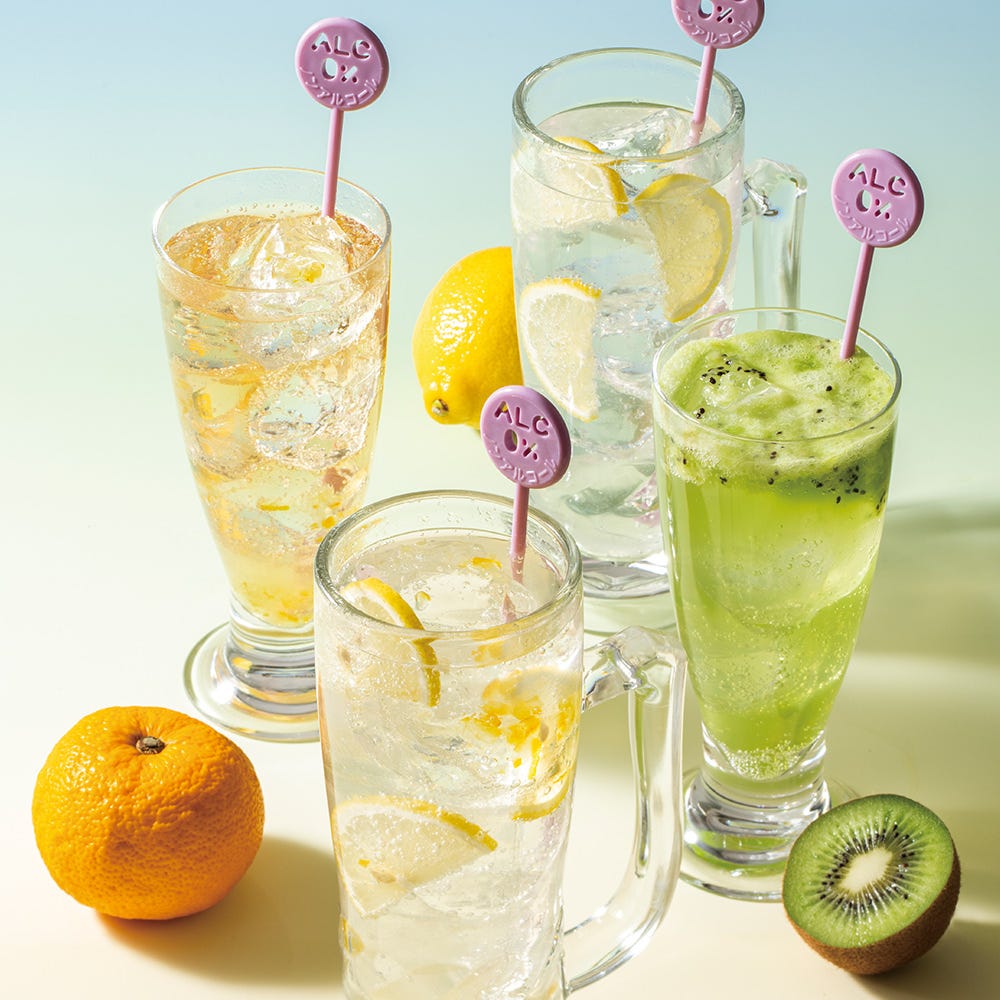 個室完備 まぐろ居酒屋 さかなや道場 名古屋駅太閤通口店_バラエティ豊かなノンアルコールドリンクでお料理も進みます。