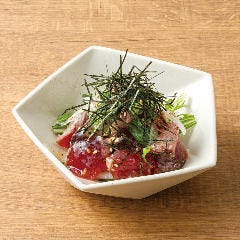 個室完備 まぐろ居酒屋 さかなや道場 名古屋駅太閤通口店_鰹のたたき ねぎ塩だれ和え