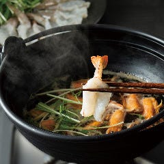 個室完備 まぐろ居酒屋 さかなや道場 名古屋駅太閤通口店_お刺身海老のしゃぶしゃぶ