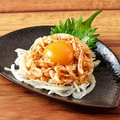 個室完備 まぐろ居酒屋 さかなや道場 名古屋駅太閤通口店_桜えびのユッケ風