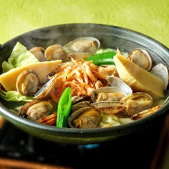 個室完備 まぐろ居酒屋 さかなや道場 名古屋駅太閤通口店_あさりと桜えびの陶板蒸し