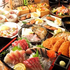 個室完備 まぐろ居酒屋 さかなや道場 名古屋駅太閤通口店_【天然鮮魚舟盛りの宴】6,000円★2時間飲み放題付き全8品♪予約特典あり