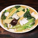 青梗菜とイカのうま煮
