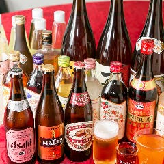 ビール、焼酎、ワインなど ドリンクは幅広い品揃え