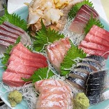 【旬の鮮魚を堪能！】味路 新鮮お刺身盛り合わせコース：7700円（税込）