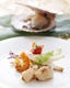 帆立貝と海老の鉄板焼