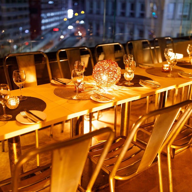 夜景 チーズとお肉のソラバル 梅田店 梅田 大阪駅 居酒屋 ぐるなび