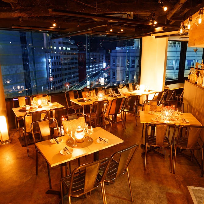 夜景 チーズとお肉のソラバル 梅田店 梅田 大阪駅 居酒屋 ぐるなび