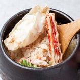北海道産　たらば蟹の土鍋御飯