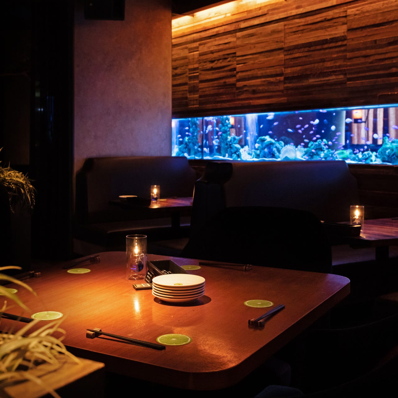 アクアリウムダイニング 新宿ライム 席 個室 席 ぐるなび