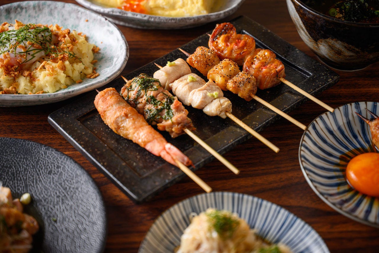 串焼き用中型串6本セット 木製スタンド付き アンチック飾り ヨーロッパ