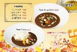 カレーはお好きなトッピングをお選びください。