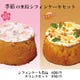 季節の米粉シフォンケーキ。単品600円、ドリンクセット850円。