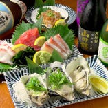 【豊洲鮮魚】海鮮メニューも充実♪ まぐろ、活〆牡蠣など