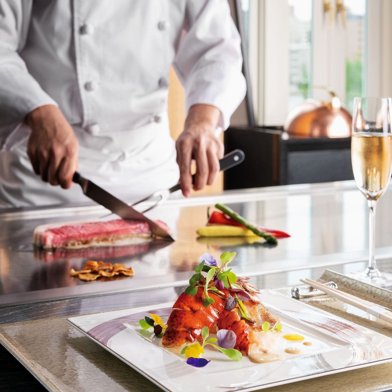 宝塚ホテル 鉄板焼「風雅」（宝塚/鉄板焼き） - 楽天ぐるなび