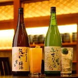 徳島県産果実酒や焼酎も種類豊富にご用意しております。