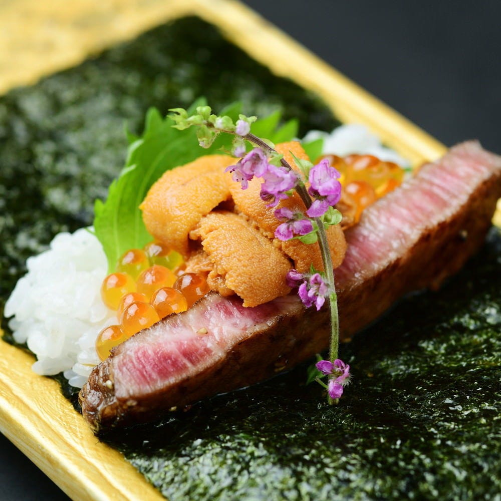 栄店限定 馬喰3種盛り 炭焼ヒレとイクラ手巻きなど全11品 プレミアム馬喰ランチ 3 850円 税込 の詳細 飛騨牛一頭家 馬喰一代 名古屋 栄 栄周辺 焼肉 ぐるなび 栄店限定 馬喰3種盛り 炭焼ヒレとイクラ手巻きなど全11品 プレミアム馬喰ランチ 3 850円 税込 の詳細 飛騨牛一頭家 馬喰一代 名古屋 栄 栄周辺 焼肉 ぐるなび