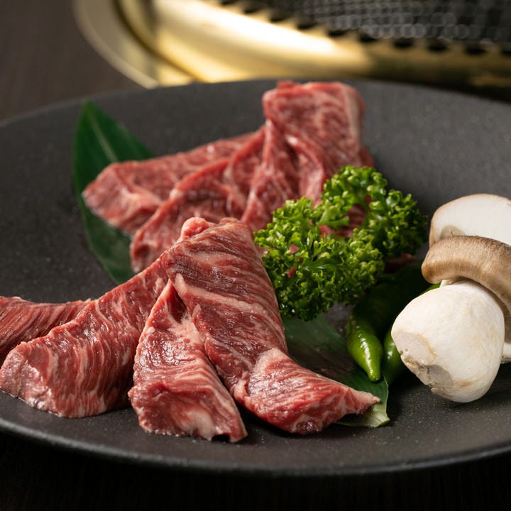 梅田のおすすめ焼肉店『焼肉・しゃぶしゃぶ たちばな ヒルトンプラザ イースト店』の「神戸牛ハラミ」