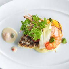 魚介類と季節野菜のグリル ランチメインディッシュ一例