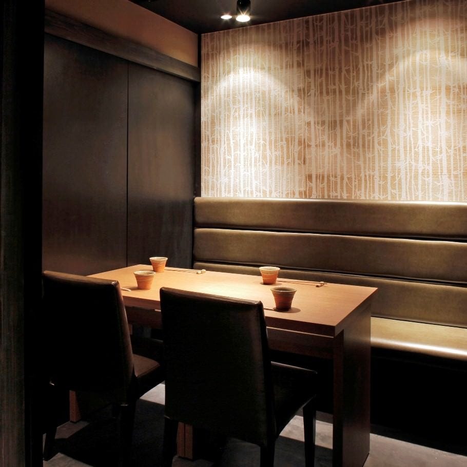 銀座のランチデートにおすすめな『別邸 竹の庵 銀座3丁目店』の店内