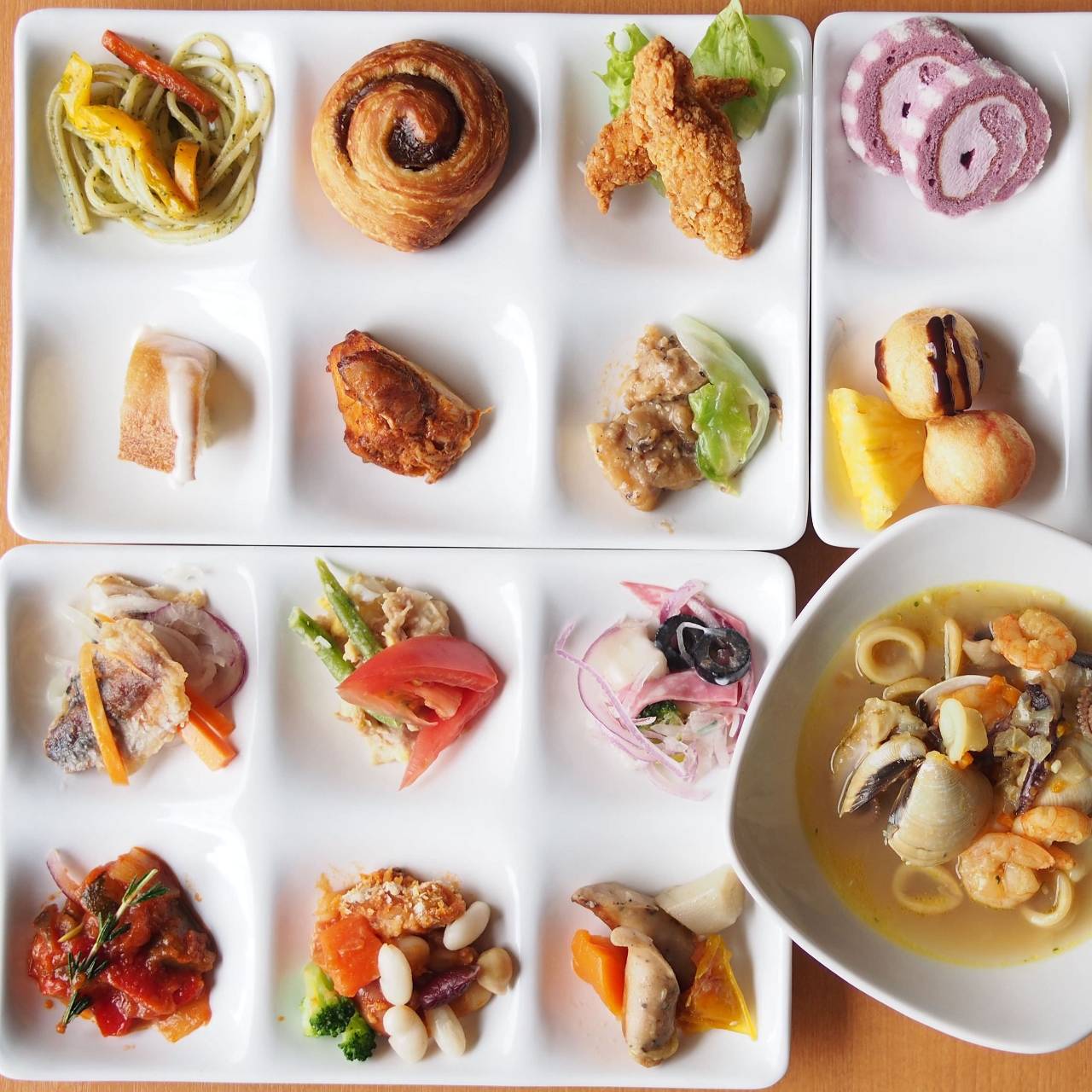 横浜桜木町ワシントンホテル dining bayside ランチメニュー ぐるなび