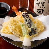 天ぷら(なまず、えび、野菜)