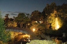 玉川上水の流れる日本庭園