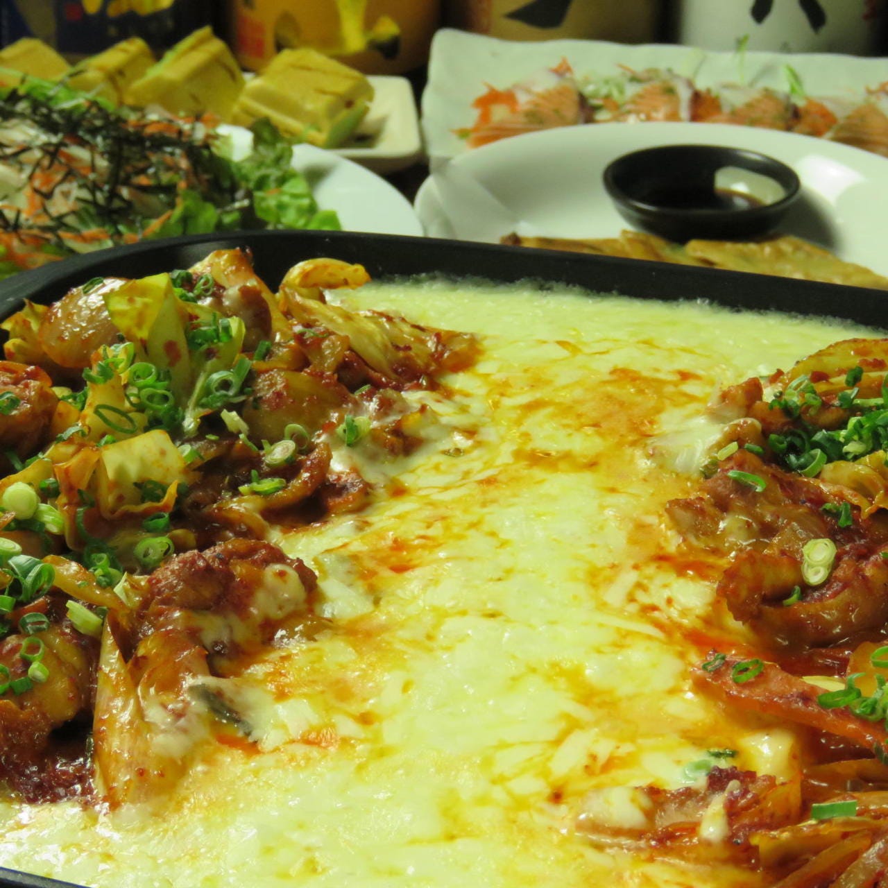 まだまだ大人気 チーズタッカルビコース ２時間飲み放題付きで４０００円 ３０００円 の詳細 高槻個室居酒屋 柚子の心 阪急高槻市駅前店 高槻 居酒屋 ぐるなび