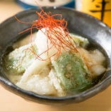 【京料理】生麩としゃぶ餅の揚げ出し