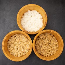 こだわりの三種の米と3種の酢
