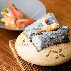 「海鮮このわた炭炙り」当店オリジナル料理で日本酒とどうぞ