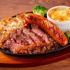 大満足！お肉からグラタンまで一皿で堪能♪