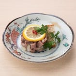 牛タンタルタルステーキ ～ガーリックレモン～
