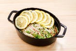 豚バラ肉と白菜のミルフィーユ檸檬鍋STAUB
