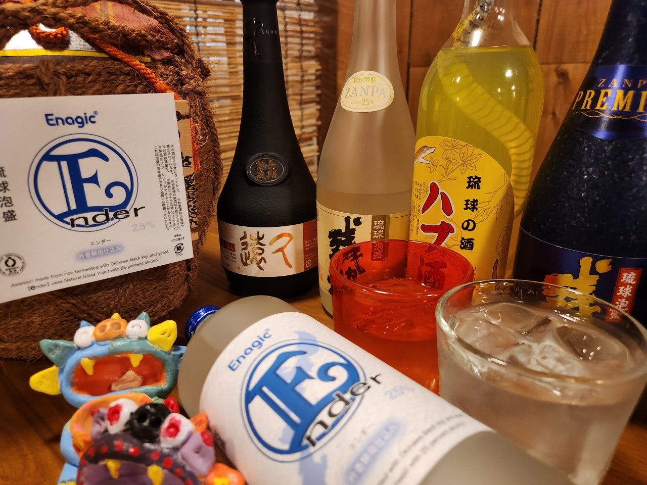 沖縄のお酒が豊富、実は、泡盛とビールの専門店(笑)