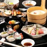 昼の京懐石 15,000円（別途 消費税10％・サービス料15％&rarr;税サ込18,975円）
