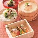 夜の京懐石 25,000円（別途 消費税10％・サービス料15％&rarr;税サ込31,625円）