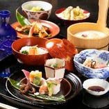 昼の京懐石 18,000円（別途 消費税10％・サービス料15％&rarr;税サ込22,770円）