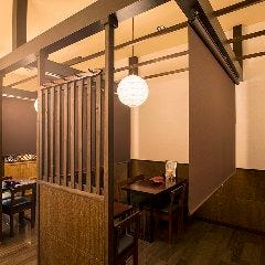 テーブル　半個室席（ブラインドの仕切り）（8名様）
