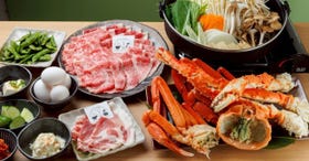 Sukiyaki Zuwaigani Tarabagani Tabehodai Wagyu-to Kani Sanjokawaramachi